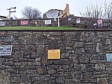 An interesting collection of Railway signs at a house near New Mills - Romiley to New Mills. Heritage Walks
